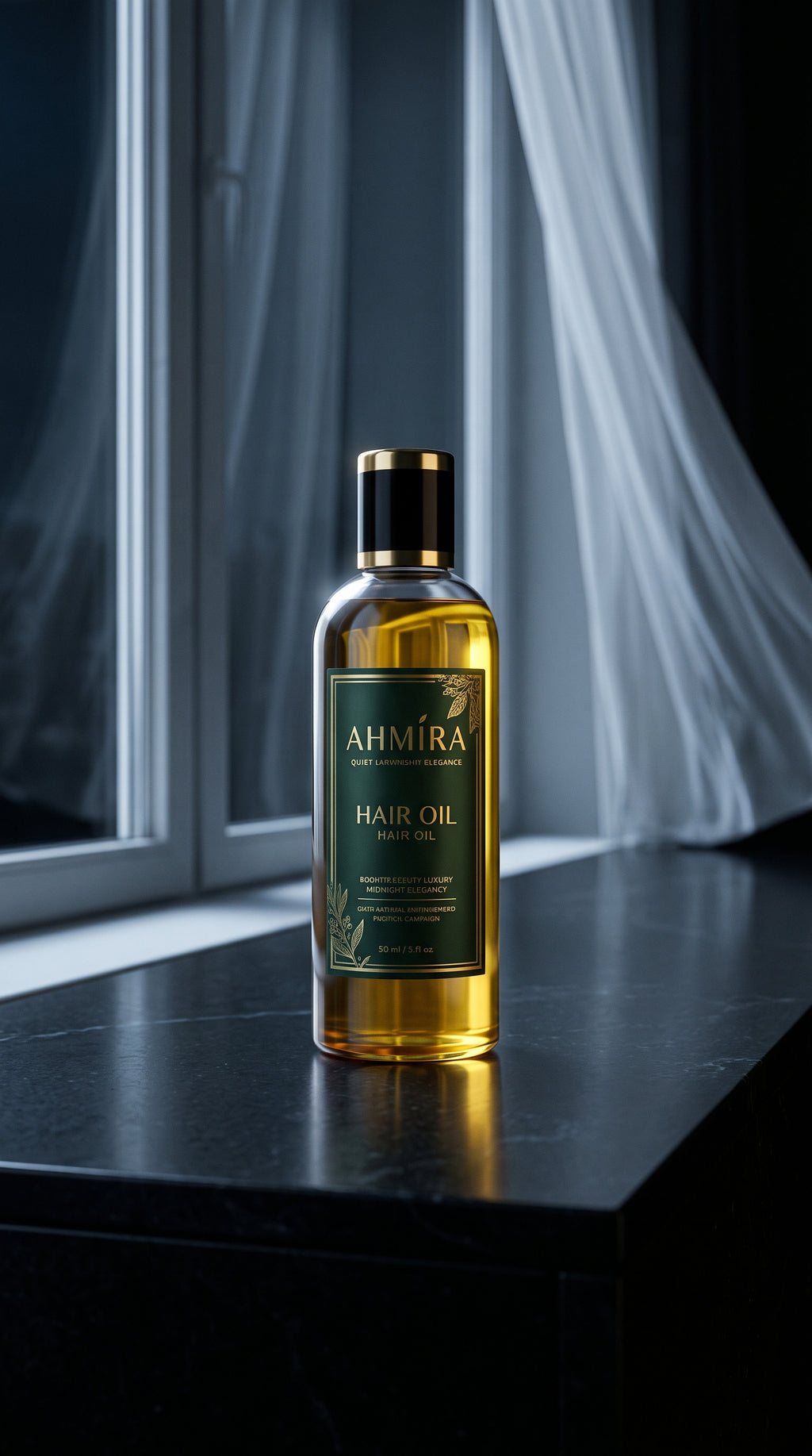 AHMIRA Gold Hair Oil  100% Natural Seeds Oil Blend (100ml)
