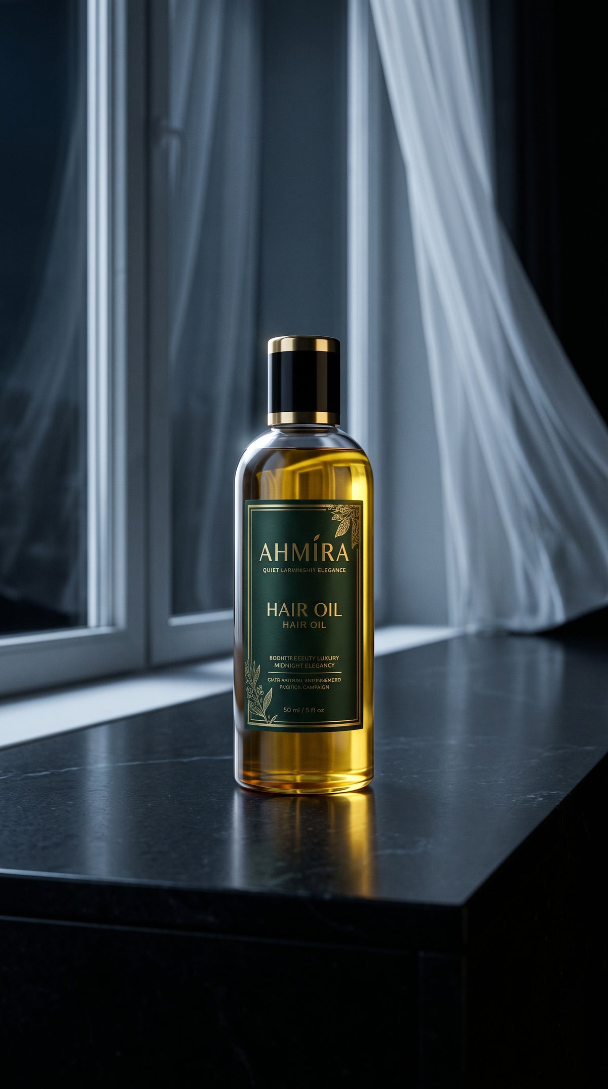 AHMIRA Gold Hair Oil  100% Natural Seeds Oil Blend (100ml)