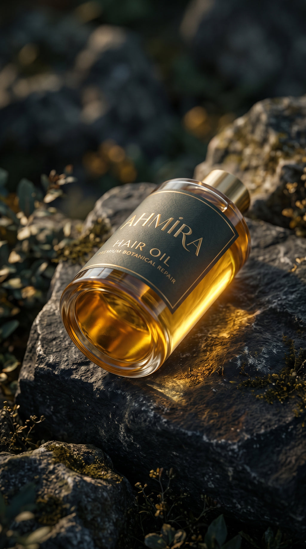 AHMIRA Gold Hair Oil  100% Natural Seeds Oil Blend (100ml)