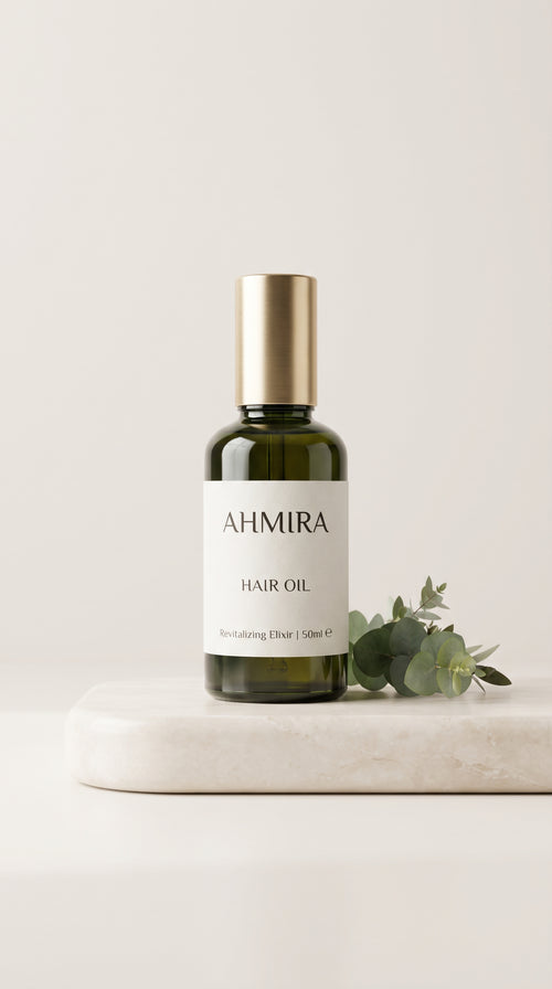 AHMIRA Hair Oil 100% Natural Gold Seeds Oil Blend (100ml)