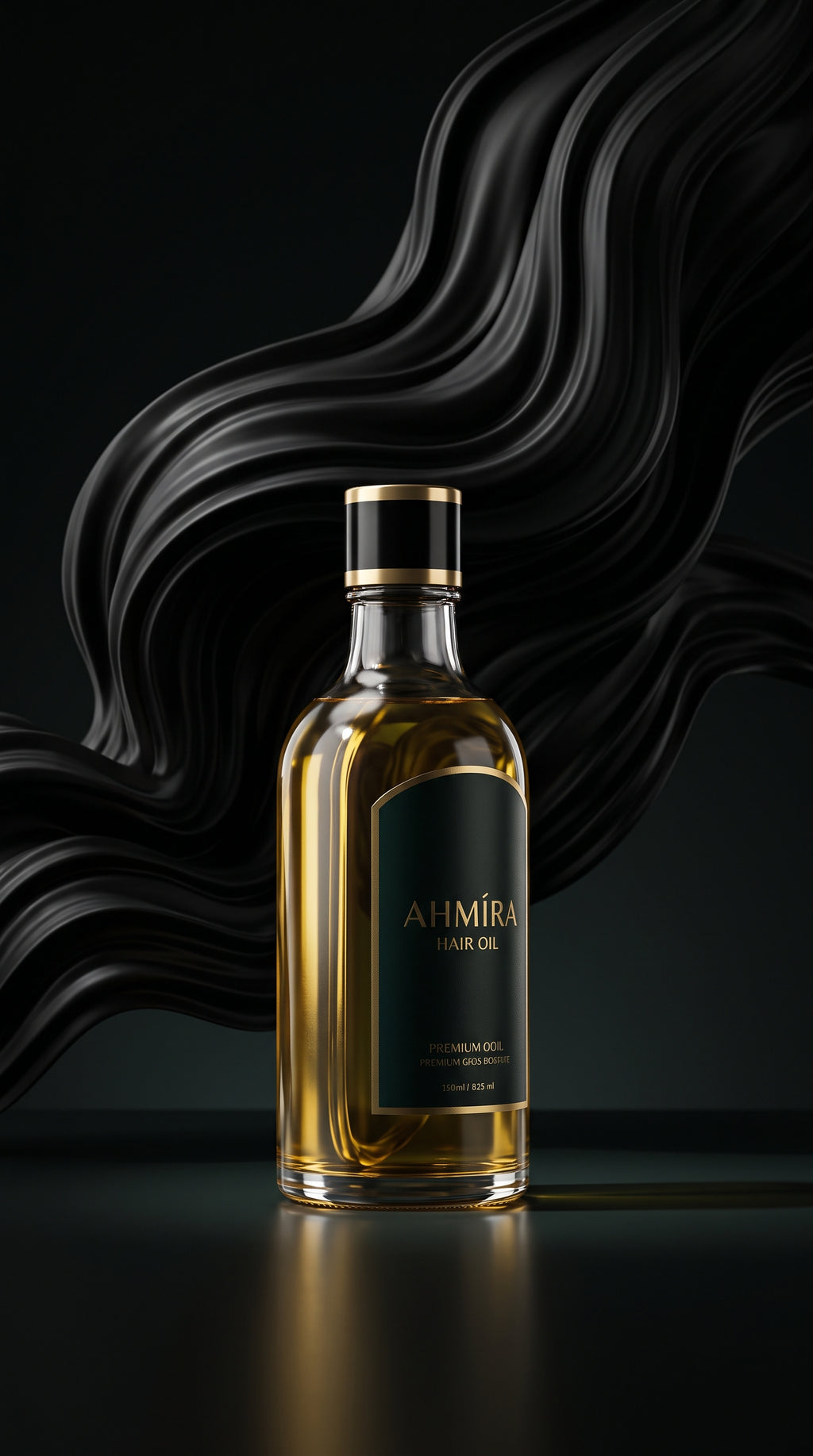 AHMIRA Gold Hair Oil  100% Natural Seeds Oil Blend (100ml)