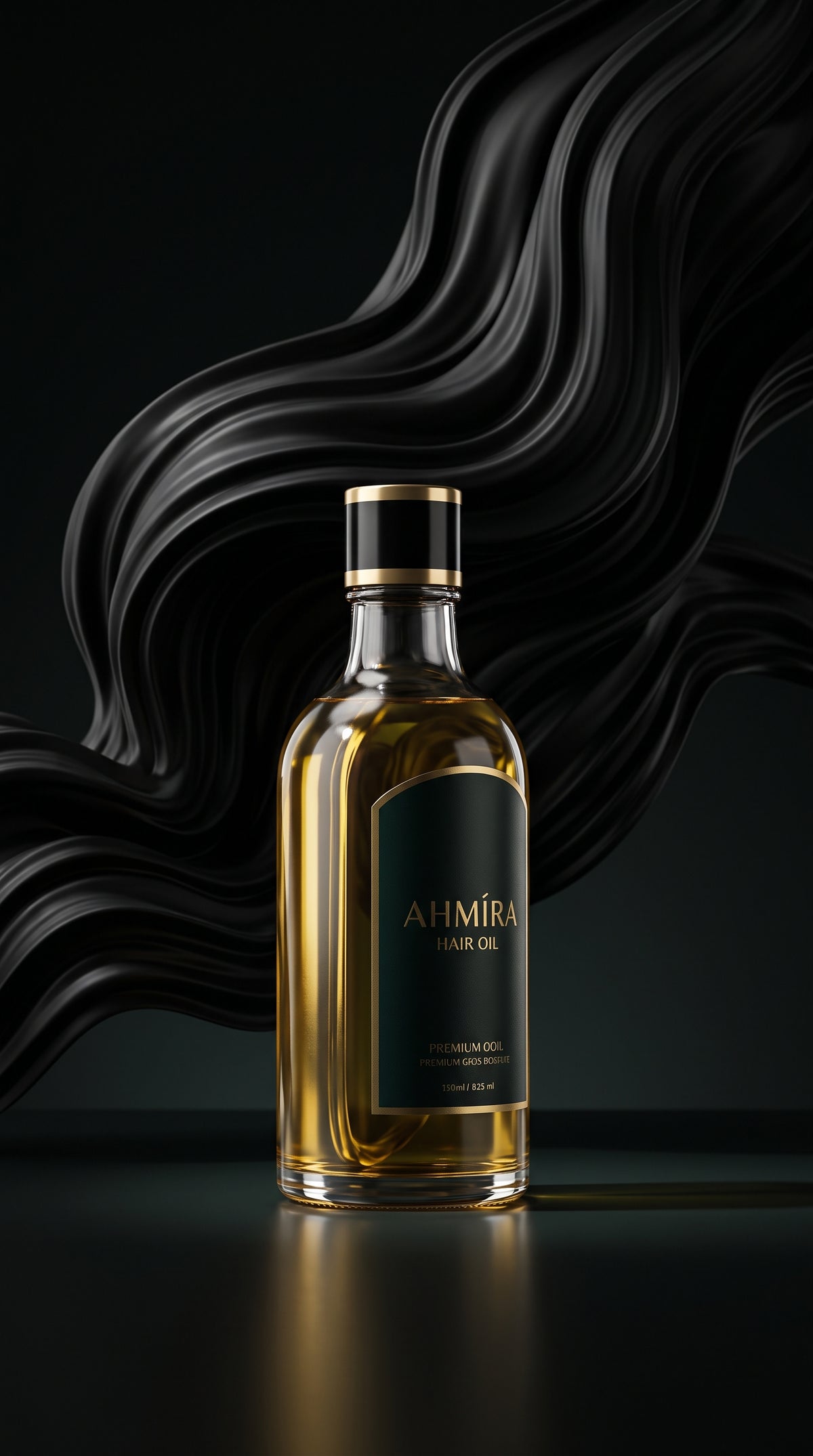 AHMIRA Gold Hair Oil  100% Natural Seeds Oil Blend (100ml)
