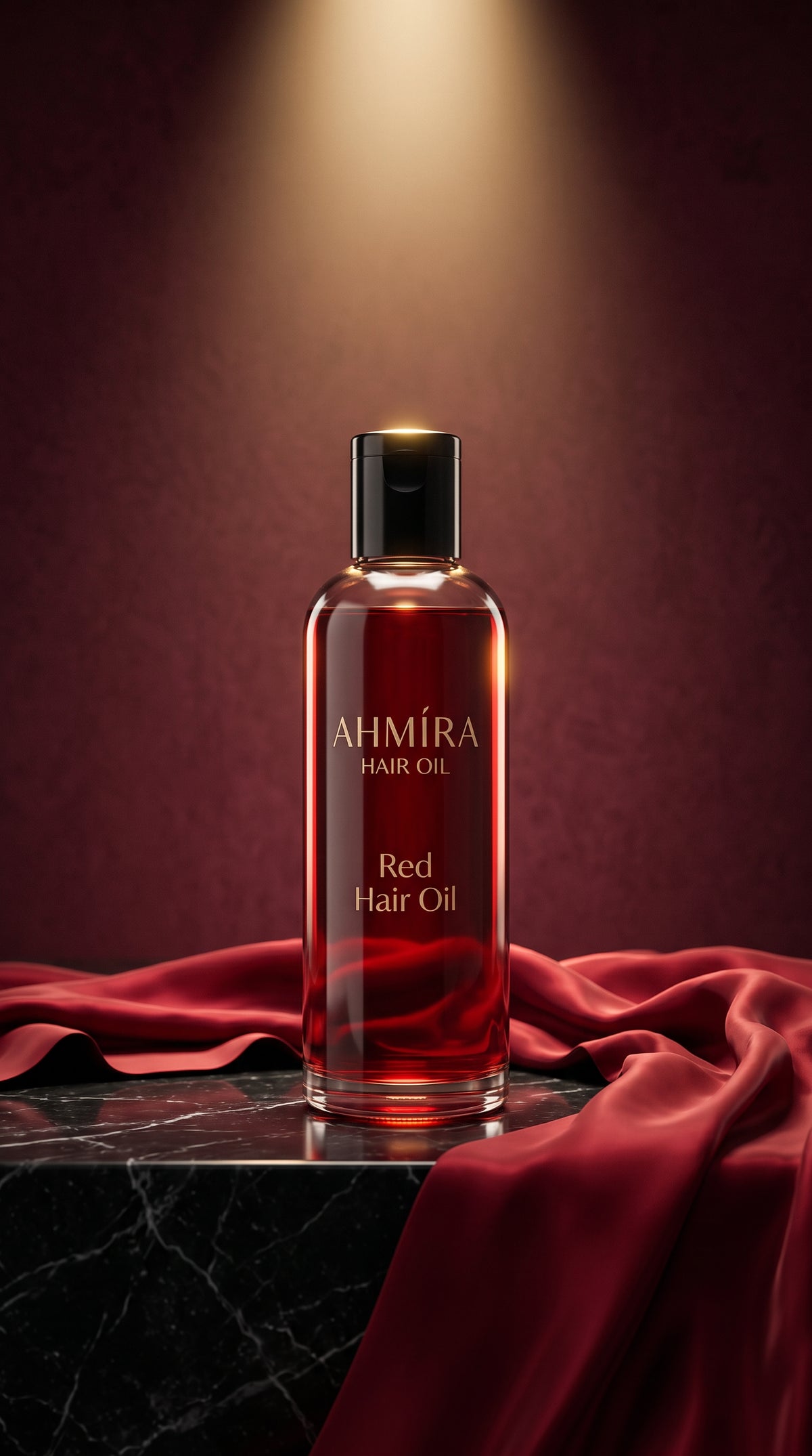 AHMIRA RED Hair Oil  100% Natural Seeds Oil Blend (100ml)